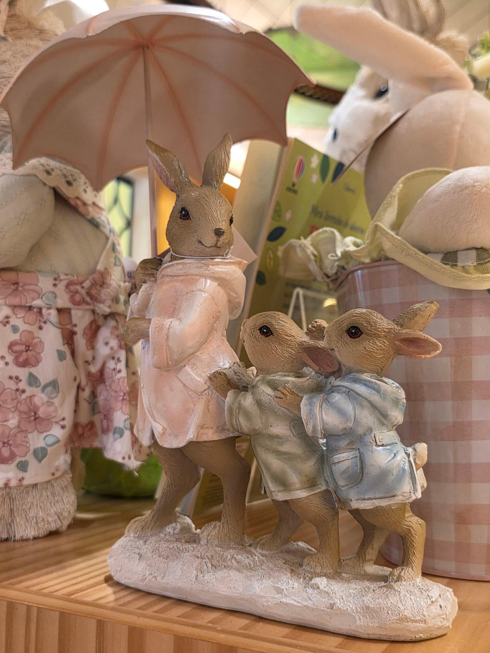 COELHA E FILHOTES RESINA CLR (TERNURA) C/1 UN