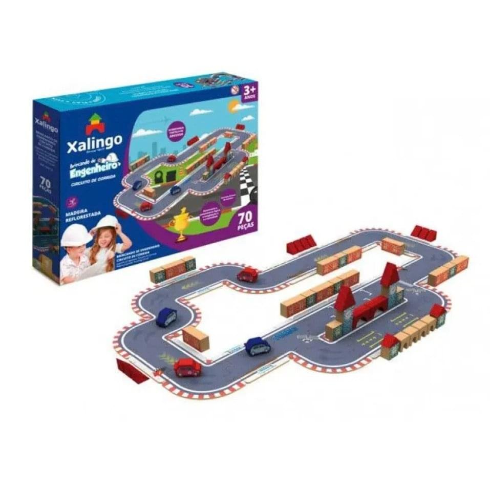 Brincando De Engenheiro Circuito De Corrida 70 Pcs