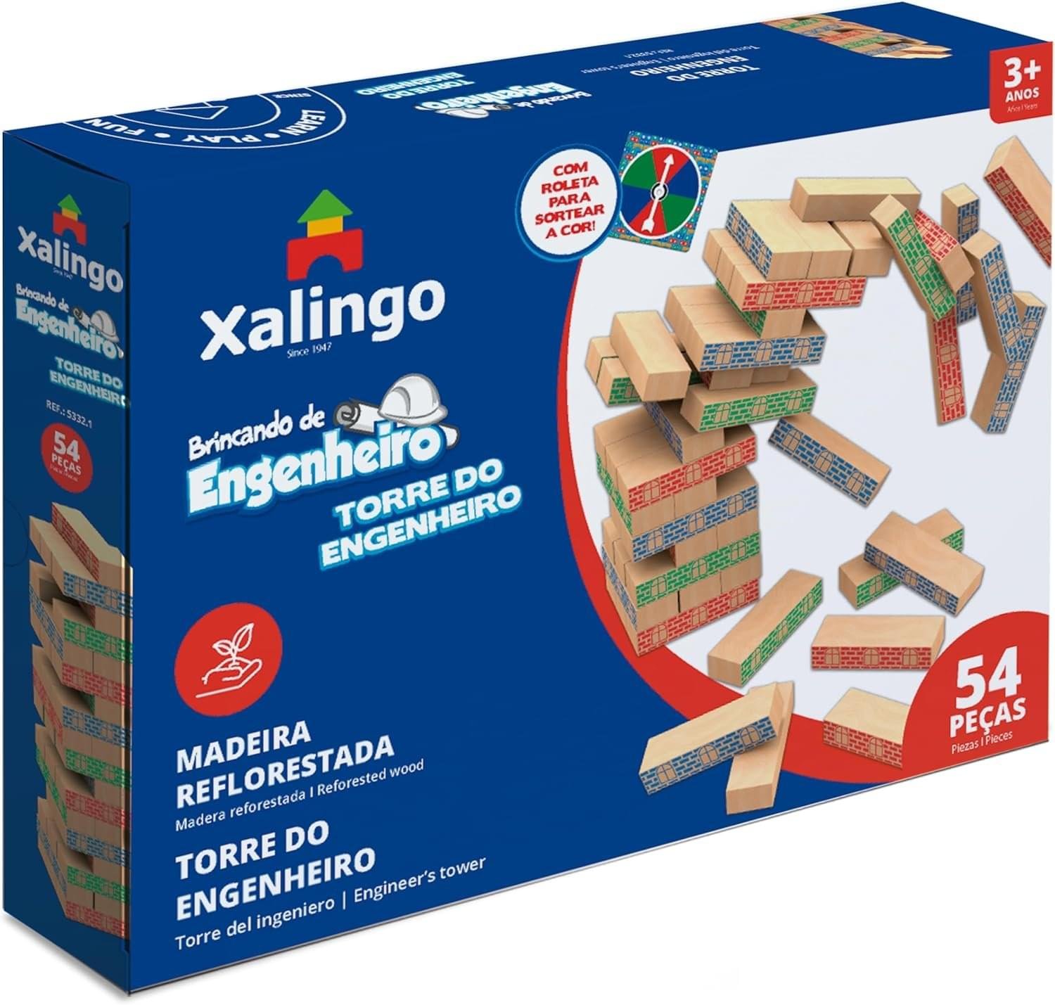 Brincando De Engenheiro Torre 54 Pcs