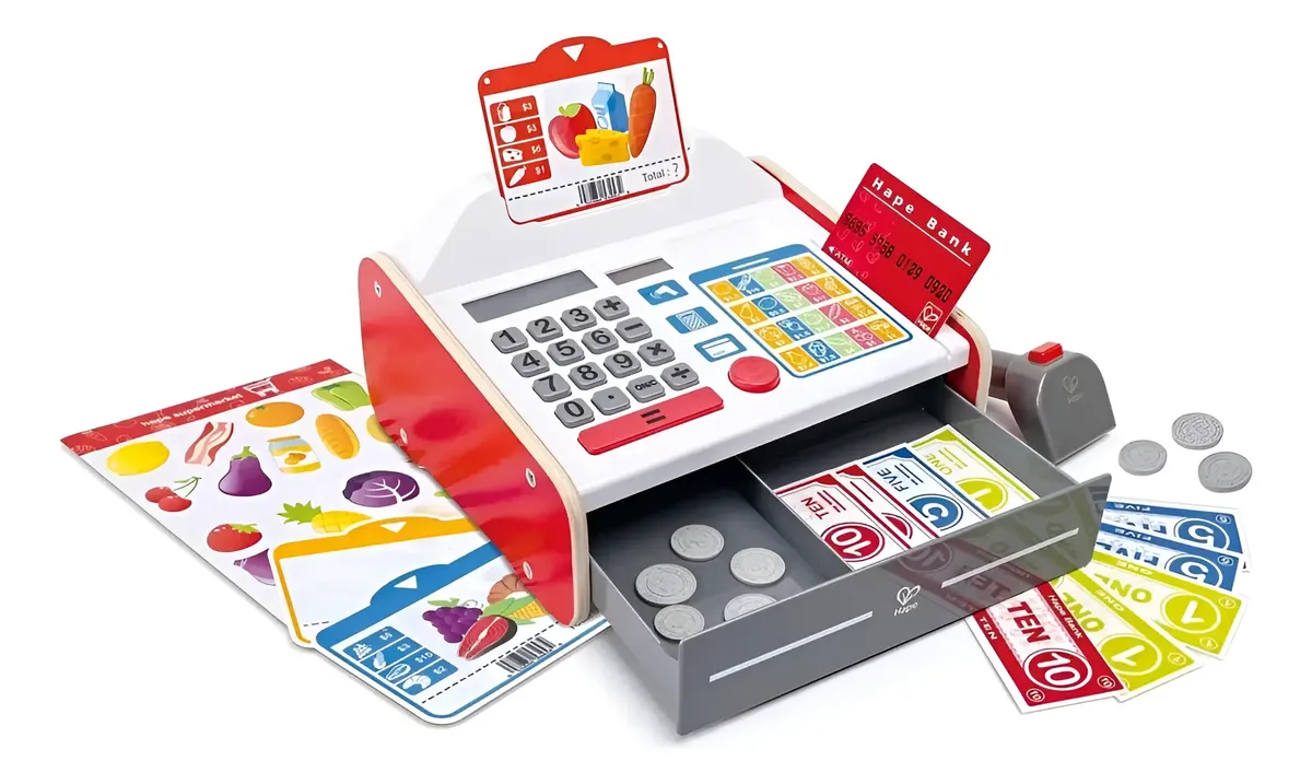 Caixa Registradora Em Madeira