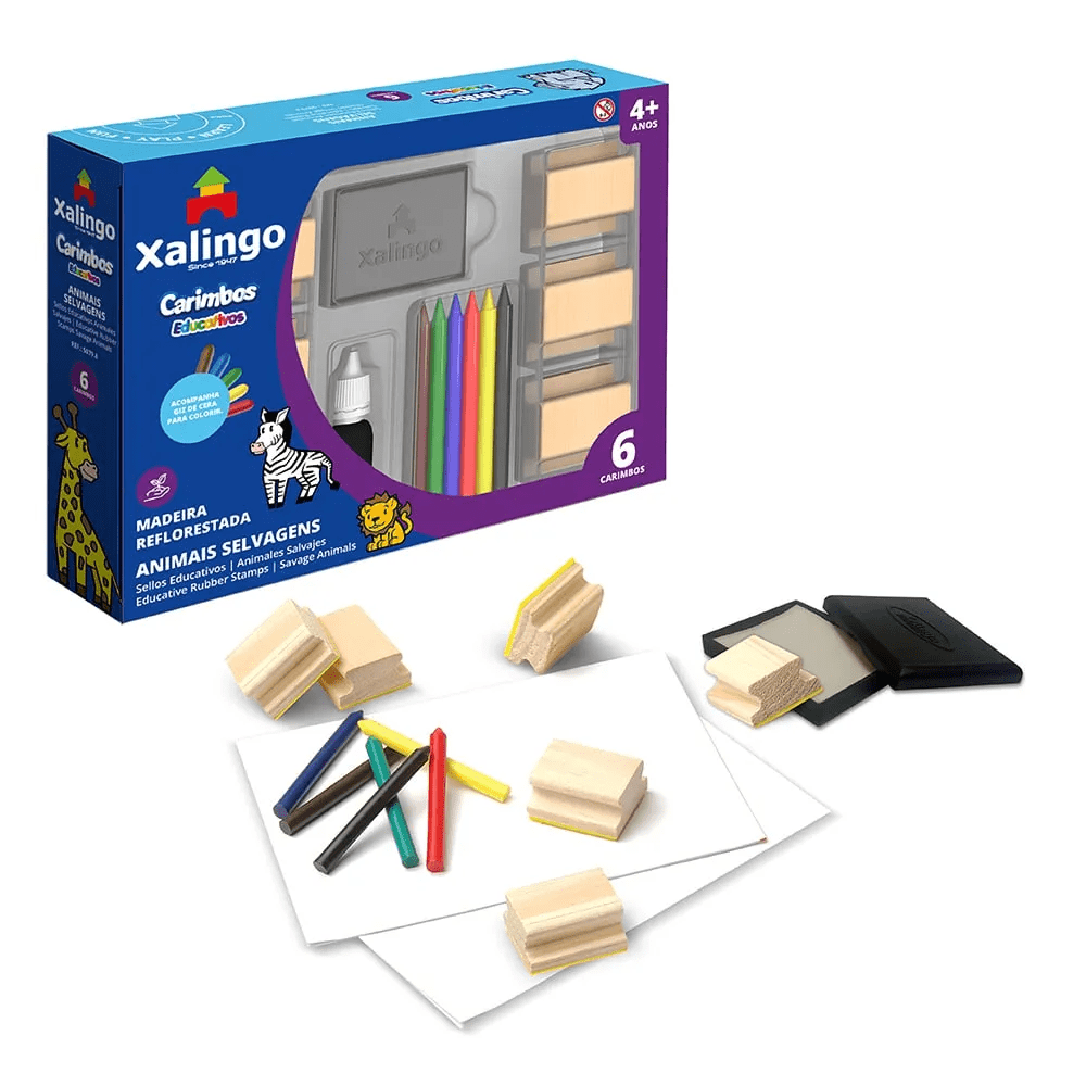 Carimbos Educativos Animais Selvagens