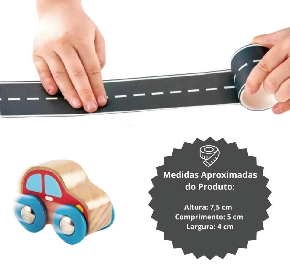 Carrinho Com Pista Em Fita