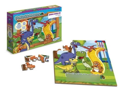 Quebra-Cabeca Cartao N E Quantidades Fofossauros