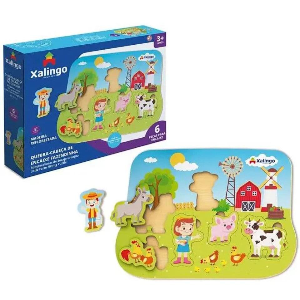 Quebra-Cabeca De Encaixe Fazendinha